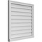 Ekena Millwork Vertical Surface Mount PVC Gable Vent w/ 2"W x 2"H , Brickmould Sill Frame, 30"W x 30"H GVPVE30X3003SN - alternate 5